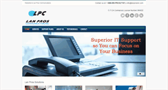 Desktop Screenshot of lanprosinc.com